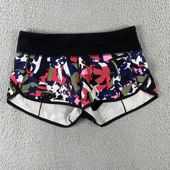 lululemon athletica Pants - Lululemon Speed Up Short Womens 4 Swift Ultra Running Pop Cut Boom Juice‎
